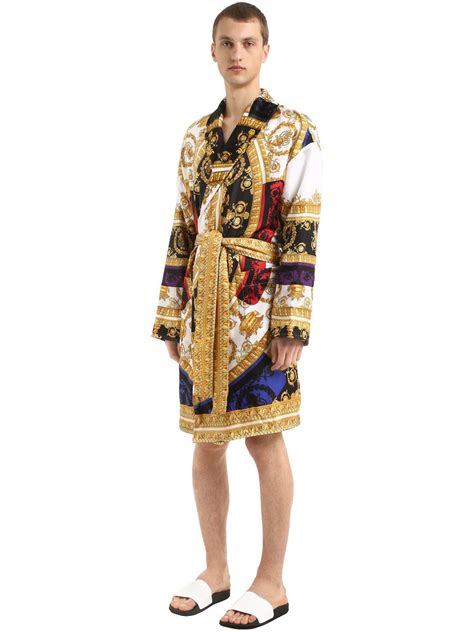 versace robe man|Versace kimono robe.